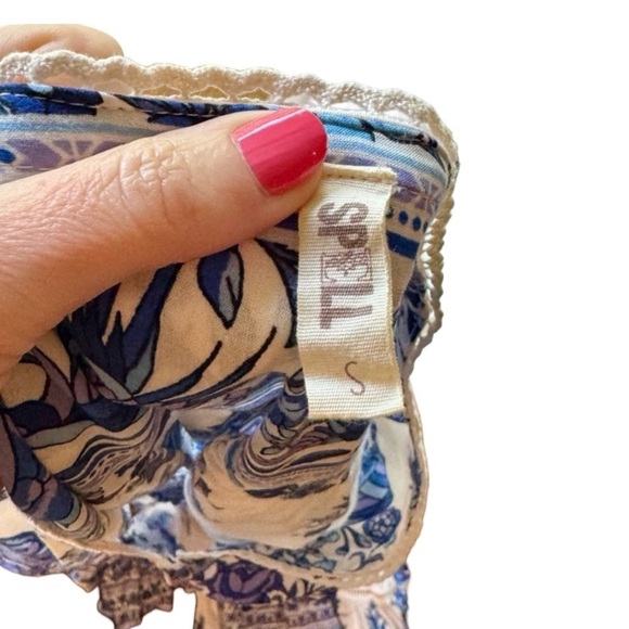 Spell & the Gypsy Hotel Paradiso Gown Bluebird Maxi Hi Lo Dress - Picture 12 of 16